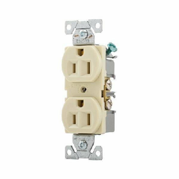 Eaton Wiring Devices Ivory 15Amp Outlet BR15V